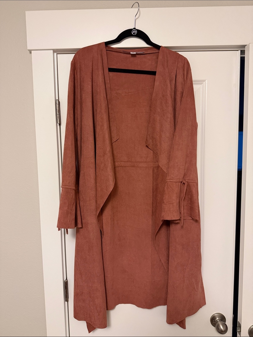 Lulus Mauve Suede Duster Cardigan - size Medium